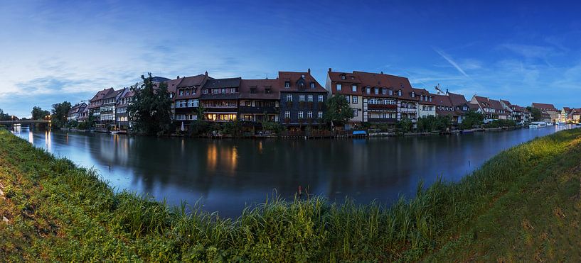 Bamberg - Little Venice in the blue hour by Frank Herrmann