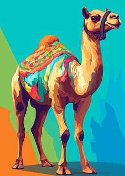 Wild Nature Animal WPAP Color Style by Qreative