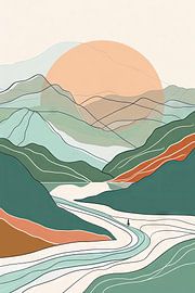 Abstract landscape by Poster Art Shop