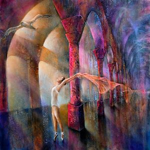 Seagull and dancer by Annette Schmucker