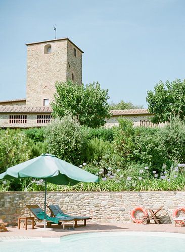 Summer day in Tuscany, analog photo