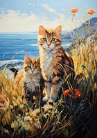 Cat poster art print