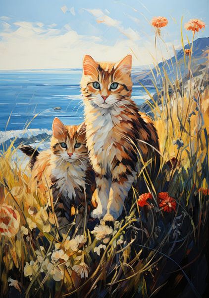 Cat poster art print by Niklas Maximilian