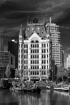 Witte Huis Rotterdam zwart / wit