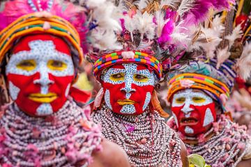 kleurrijk Goroka-festival