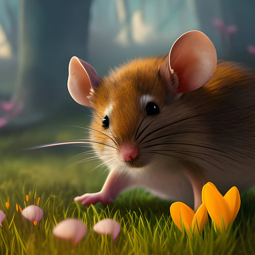 Muis en vroege bloeiers