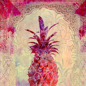 Marrakesch Ananas - Rosa von Marlou Westerhof