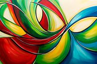 Colourful dance of emotions Waves of creativity in Far by Poster Art Shop thumbnail