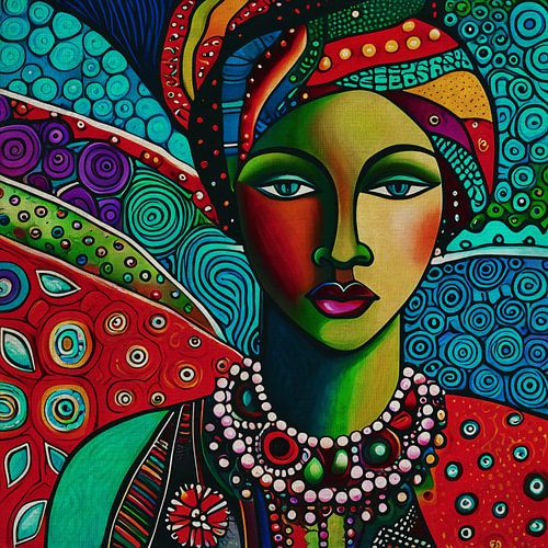 Portret van een verliefd meisje