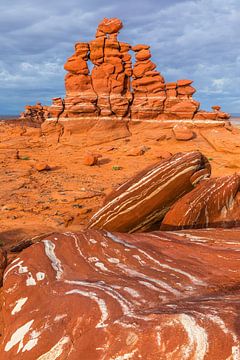 Falaises d'Adeii Eechii, désert peint, Arizona sur Henk Meijer Photography