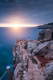 Sunset over the Cap d'Antibes by Yannick Lefevre