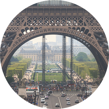 Eiffeltoren close-up onderkant