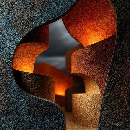 abstracte vormen en texturen