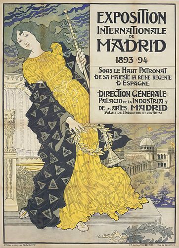 Internationale tentoonstelling in Madrid (1893) door Eugène Grasset