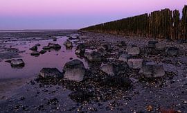 Moddergat at sunset by Ronn Perdok