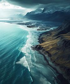 Wellenspiel an der Küste