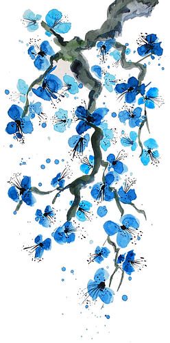 Blaue Japanische Blueten