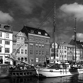 Nyhavn, Copenhague sur mono chromie