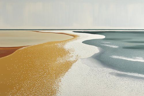 Beruhigende Küstenlandschaft