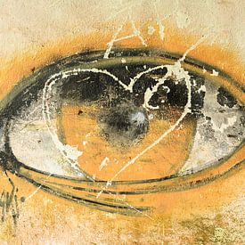 Eye contact - Grafitti by Rolf Schnepp