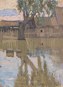Vladimir Baranov-Rossiné - Baum und seine Spiegelung im Wasser (1907)