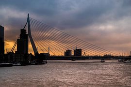 Skyline der Erasmusbrug, Rotterdam von Pix-Art By Naomi.k