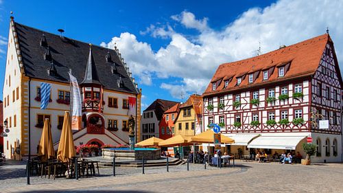 Volkach in Beieren, Duitsland