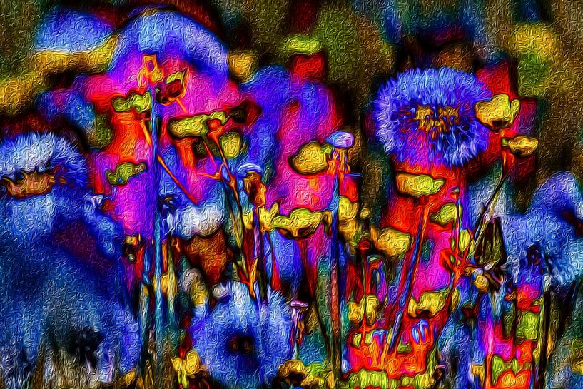 DIGITAAL SCHILDERIJ : LENTEKLEUREN van Photoart-Naegele