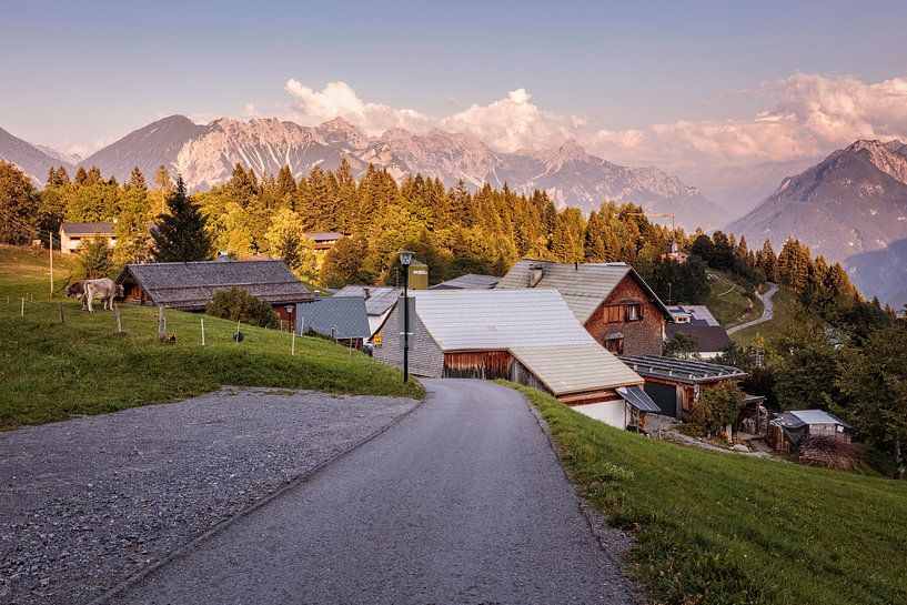 Sunset in Tschengla by Rob Boon