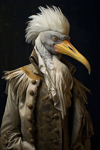 Grue en costume médiéval par Wall Wonder