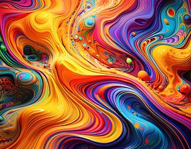 Kunst kleuren met design