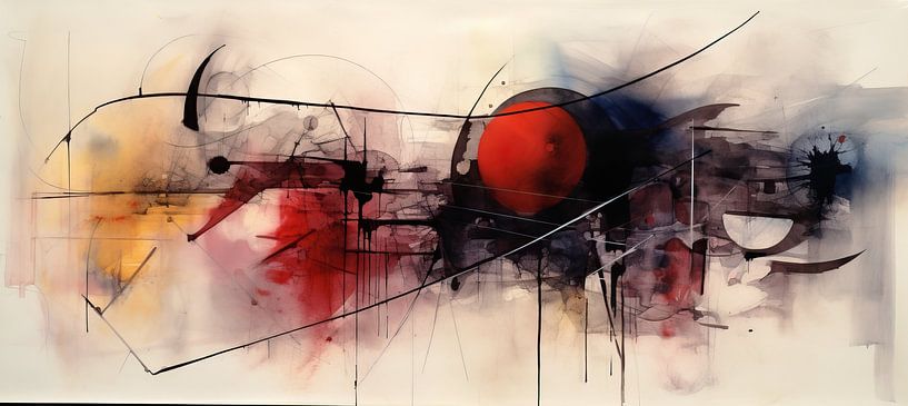 Groot van Abstract Schilderij