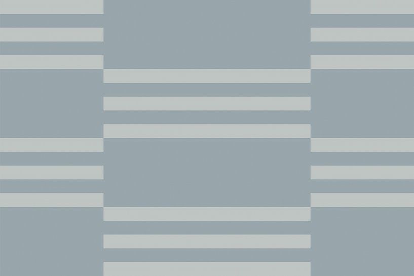 Schaakbordpatroon. Moderne abstracte minimalistische geometrische vormen in blauw en grijs 28 van Dina Dankers