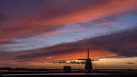 Moulin Le coucher de soleil de North Texel : silence avant la tempête par Texel360Fotografie Richard Heerschap Aperçu