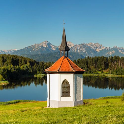 Chapel at Hergratsrieder See, Bavaria, Germany