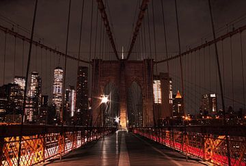 Le pont de Brooklyn, New York sur Ravi Smits