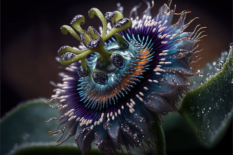 Blue Crown Passion Flower: The generous beauty of the tropics by Surreal Media