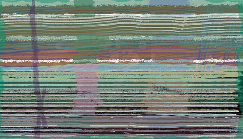Streepjescode in kleur. Abstract in groen.