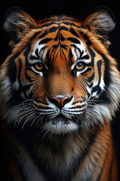 Portrait of a tiger by Bert Nijholt