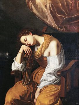 Marie Madeleine en mélancolie, Artemisia Gentileschi