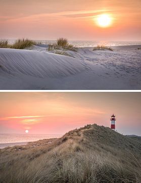 Rêves de mer : Lever de soleil sur l'île de Sylt sur Christian Müringer