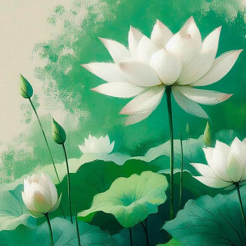 Holy Lotus -2 Japandi / Wabi Sabi