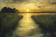 Georgië Landschap van Abstract Schilderij thumbnail