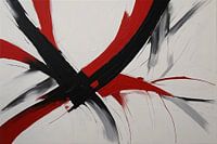 Minimalismus in Rot und Schwarz