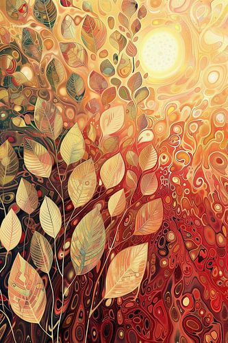 Blättertanz im Sonnenlicht