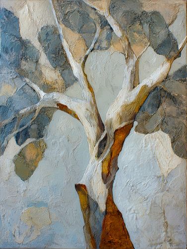 Abstrakter Baum in Erdtönen