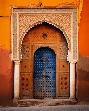 Magnificent gate with tall doors in Marrakech by Studio Allee
