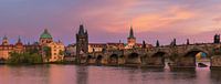Panorama of Charles Bridge in Prague by Henk Meijer Photography thumbnail