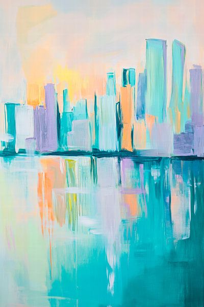 Cityscape in soft tones by Poster Art Shop