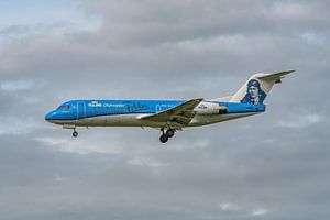 Speciale KLM Cityhopper Fokker 70 (PH-KZU). van Jaap van den Berg